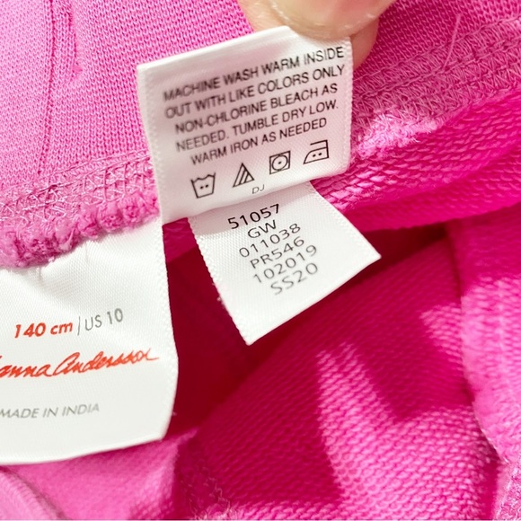 Hanna Andersson Pink Classic Sweatpants Joggers 10 Girl - Picture 8 of 8